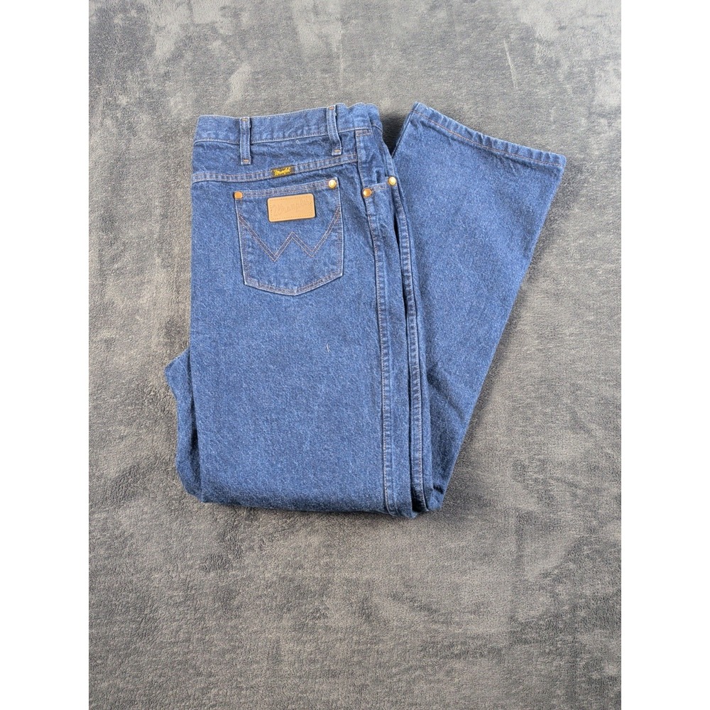 Wrangler Slim Cut Cowboy Cut Blue Jeans 936PWD Men's 40 x 32